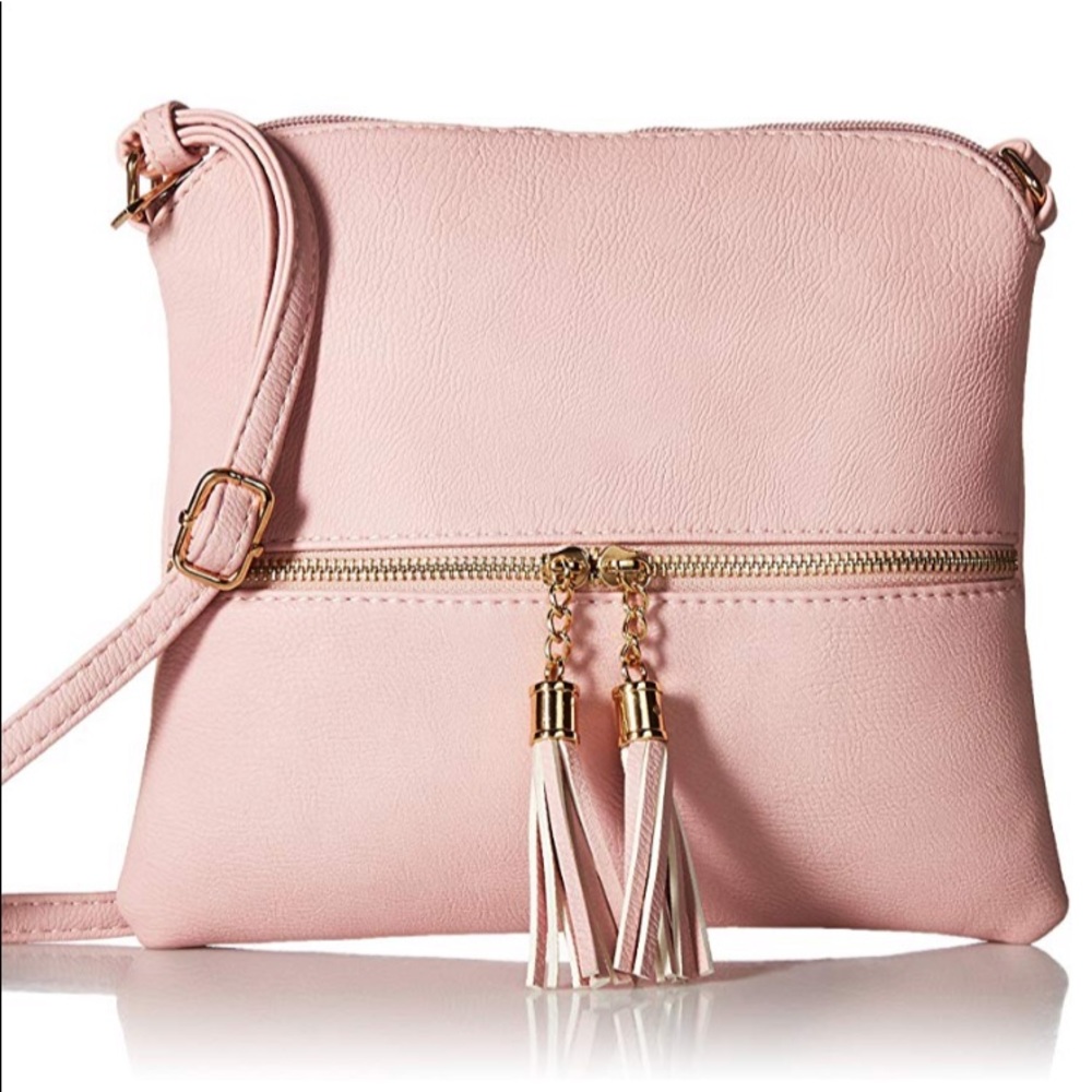 Medium Crossbody Bag. Blush.